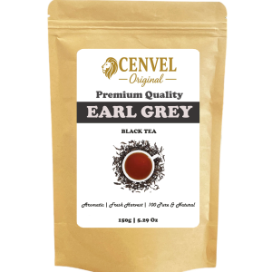 🍀CENVEL®️ Loose Leaf Earl grey Tea | 100% Pure Natural Black | Tea Detox Tea | 150g